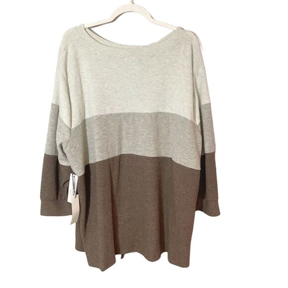 Nine Britton Araya Tie Front Brushed Knit Top - Picture 2 of 6